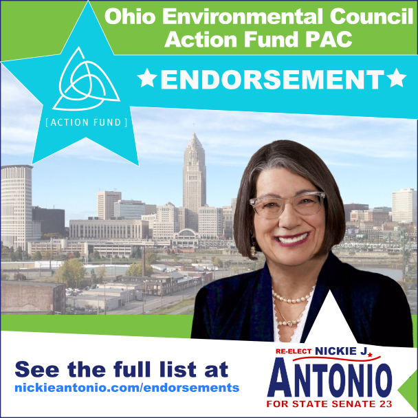 Ohio Environmental Council Action Fund 2022 endorsement State Senator Nickie Antonio 